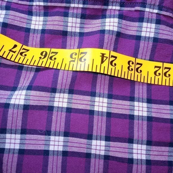 Old Navy EverydayShirtRegularFitBuiltinFlex XL PlaidLngslvsPocket ButtonUp Men's - Picture 7 of 8